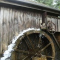 Looking at the Woodward water wheel.JPG